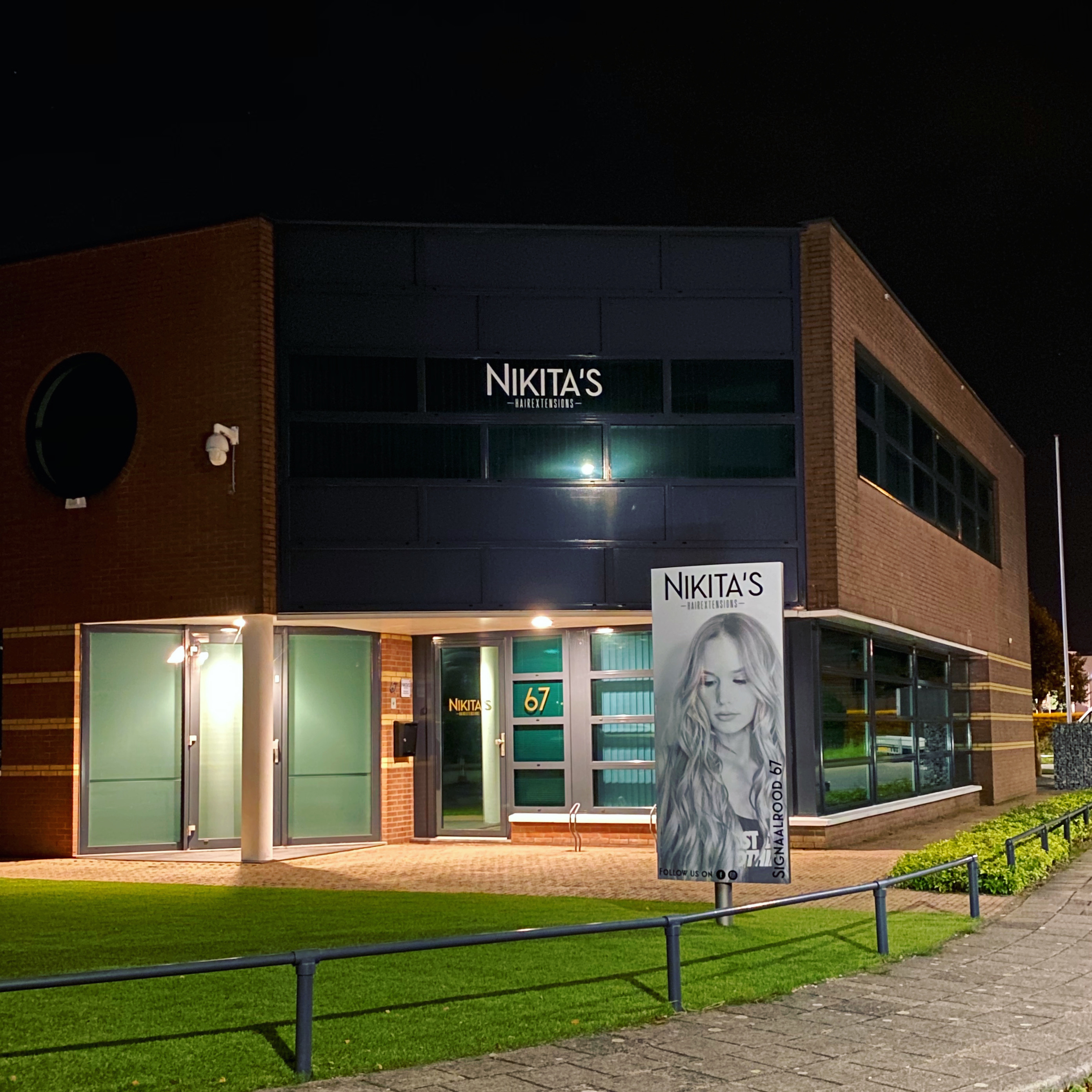 Voor en na hairextensions