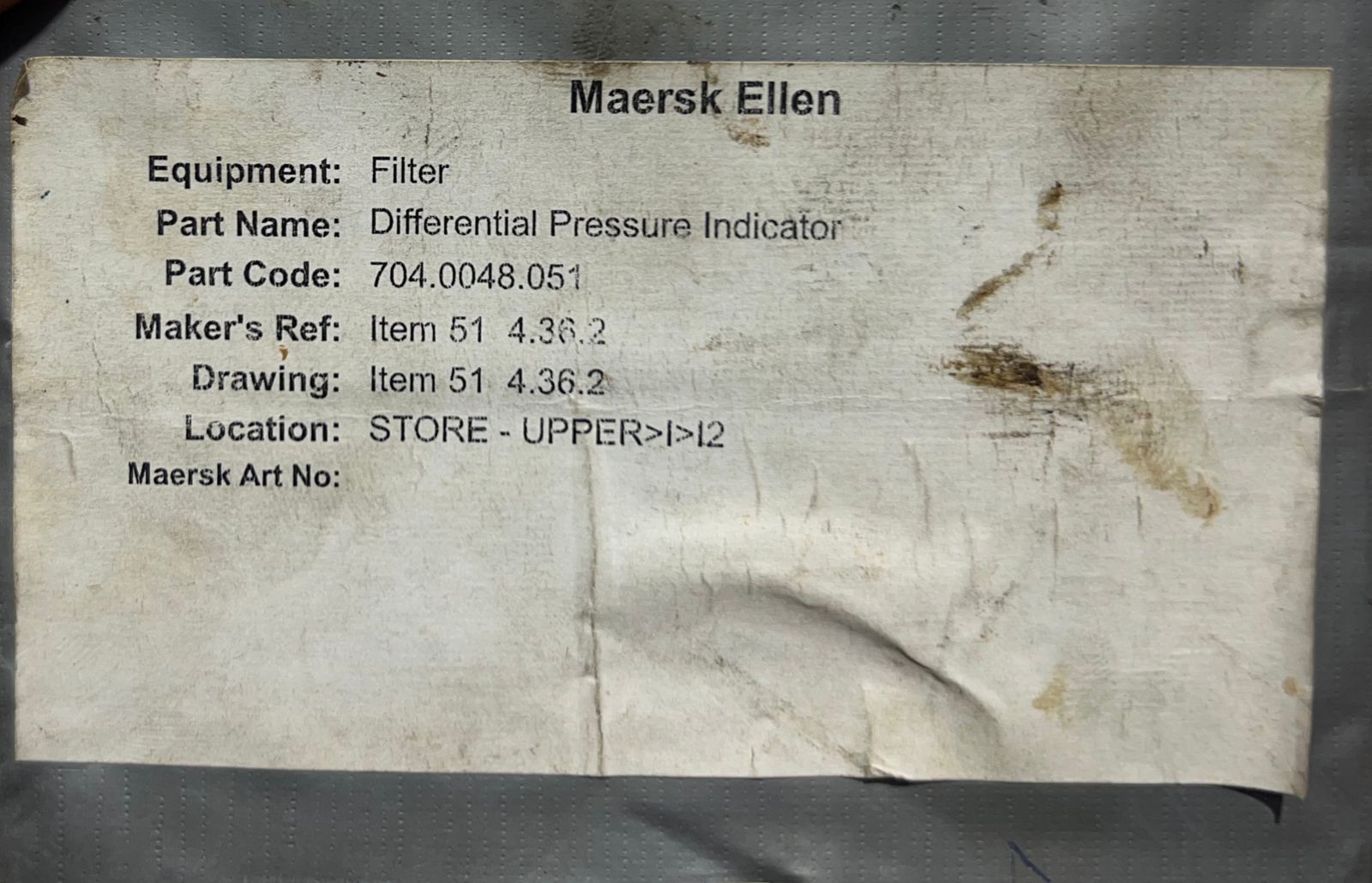 Maersk Ellen 4.36.2 Differential Pressure Indicator thumbnail