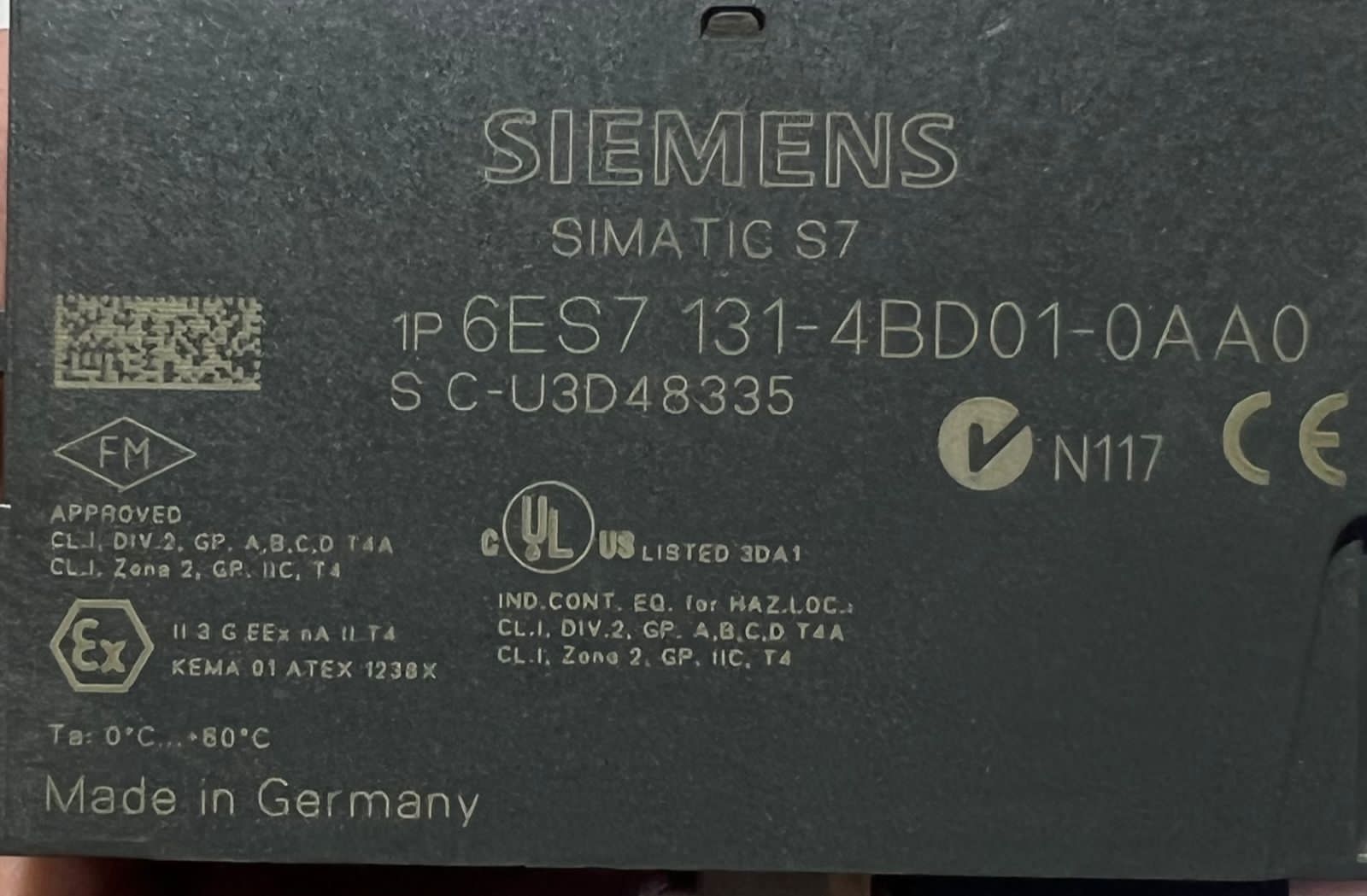Siemens 1P 6es7 131-4bd01-0aa0 Digital Input Module thumbnail