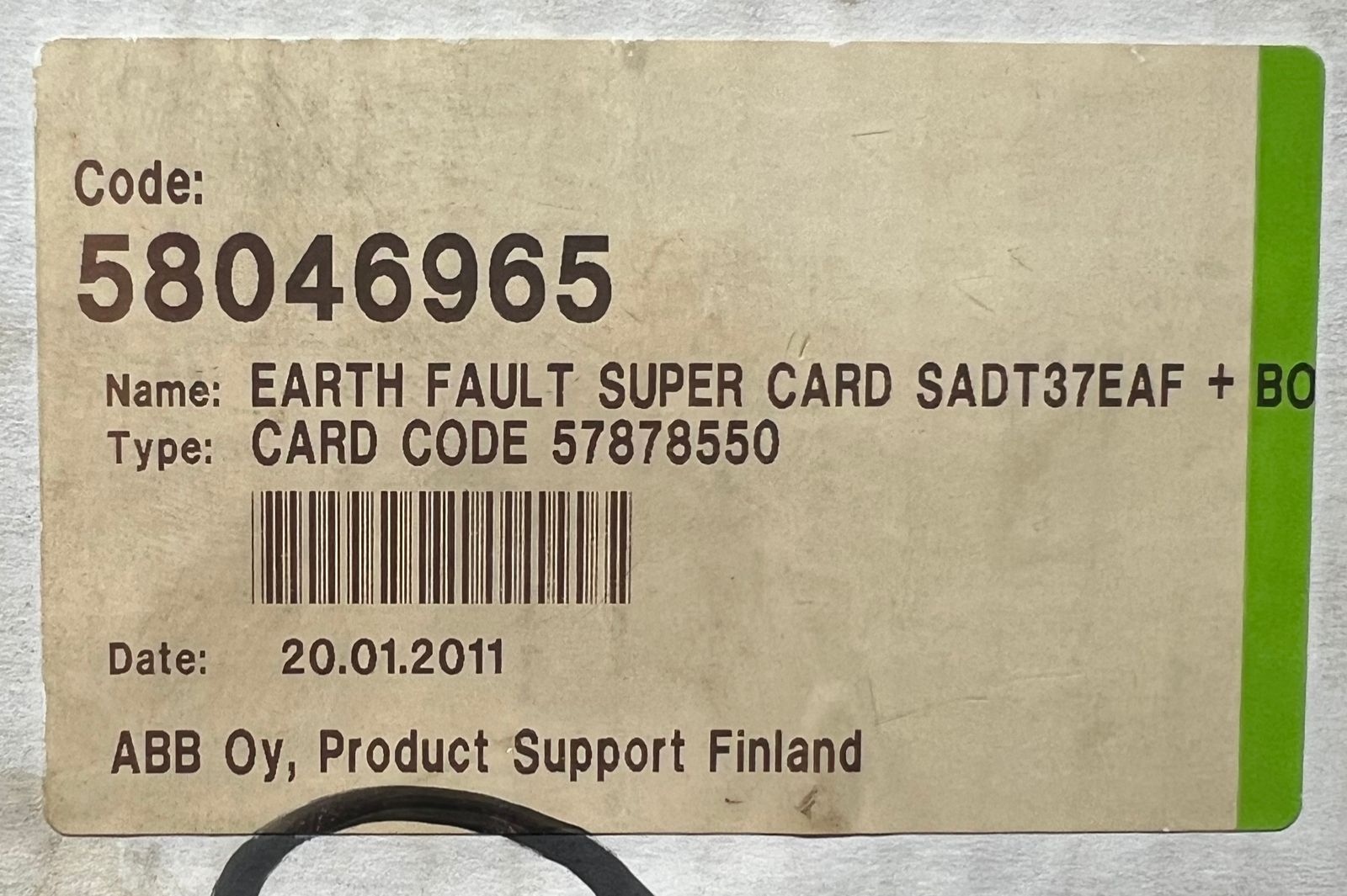 ABB Sadt37eaf+Box Supervisory Earth Fault Thruster Unit 58046965 thumbnail