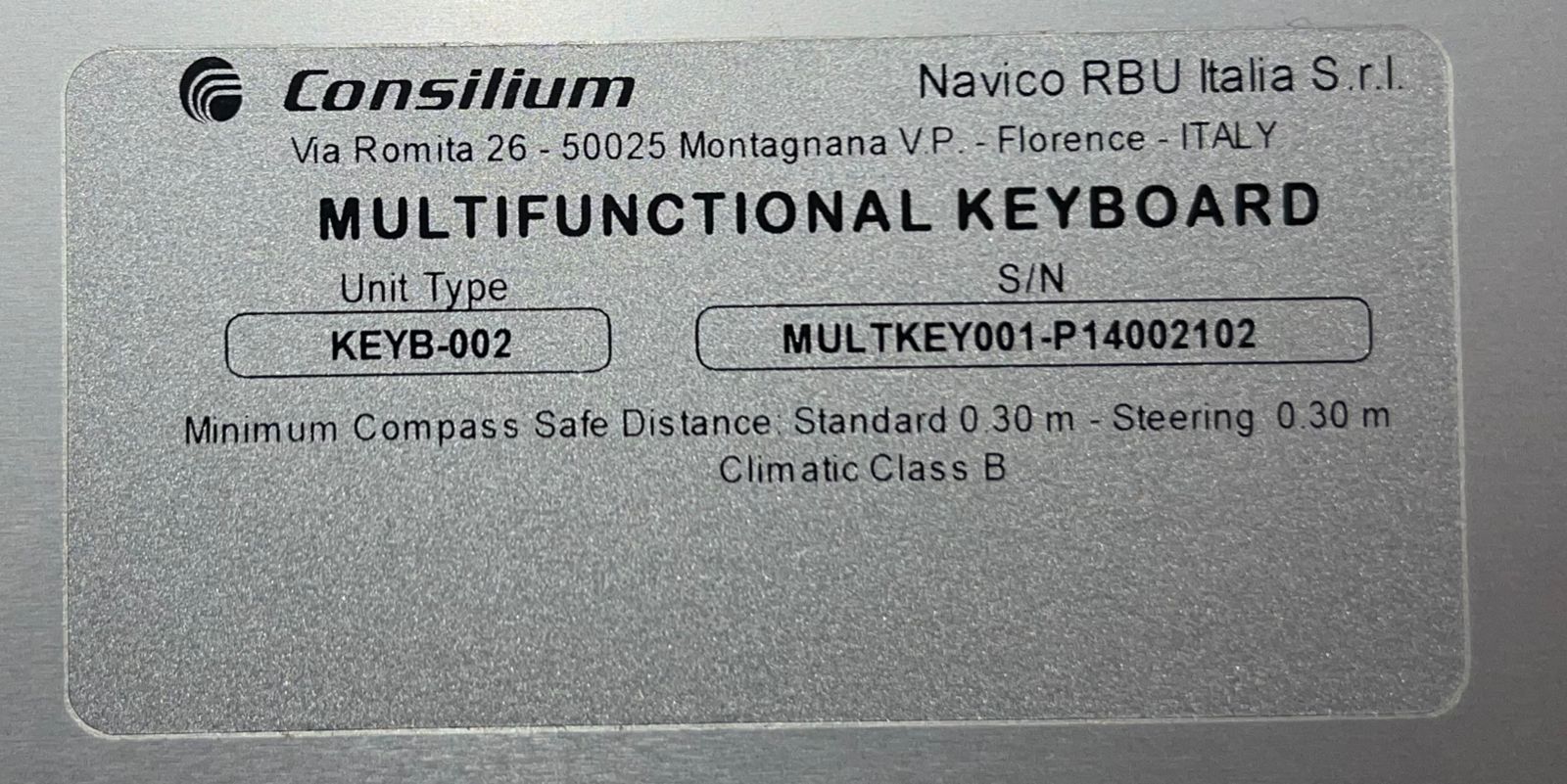 Consilium Cu-Consiliu-001C Integrated Electronic Keyboards Keyb-002 thumbnail
