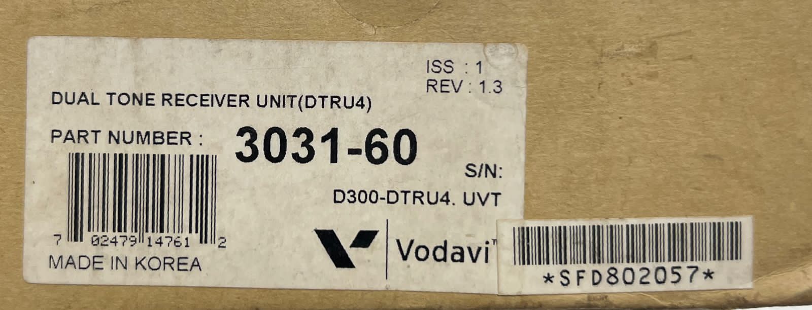 Vodavi LDK-300 PCB Receiver Unit 3031-60 thumbnail