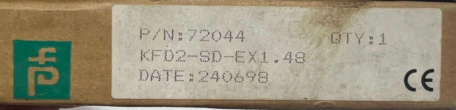 Pepperl+Fuchs KFD2-SD-Ex1.48 Solenoid Driver 72044 thumbnail