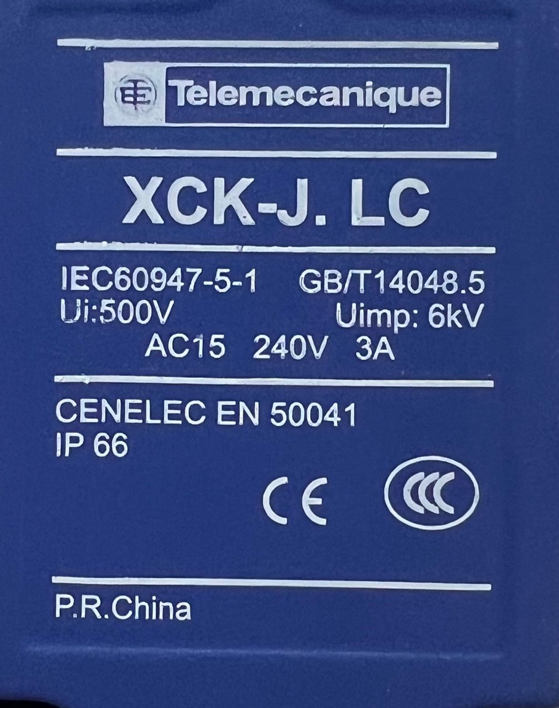 Telemecanique XCK-J.LC Limit Switch thumbnail