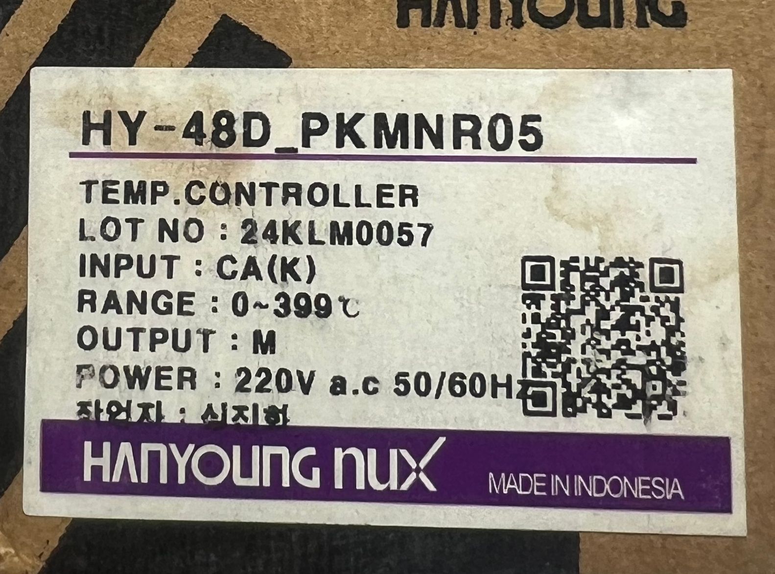 HANYOUNG NUX HY-48D Temperature Controller thumbnail