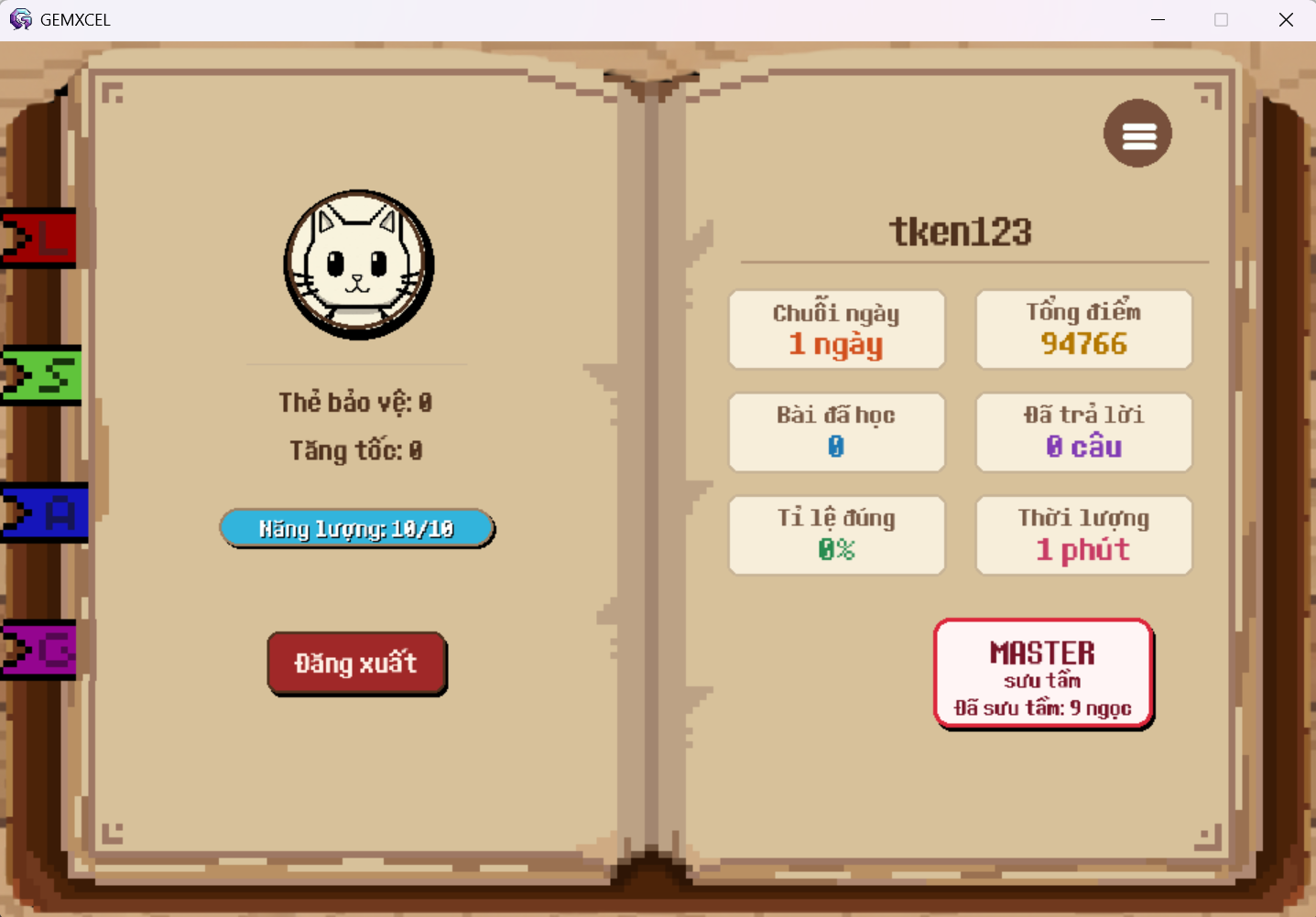 Màn hình tài khoản