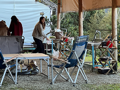 森林裡的用餐空間