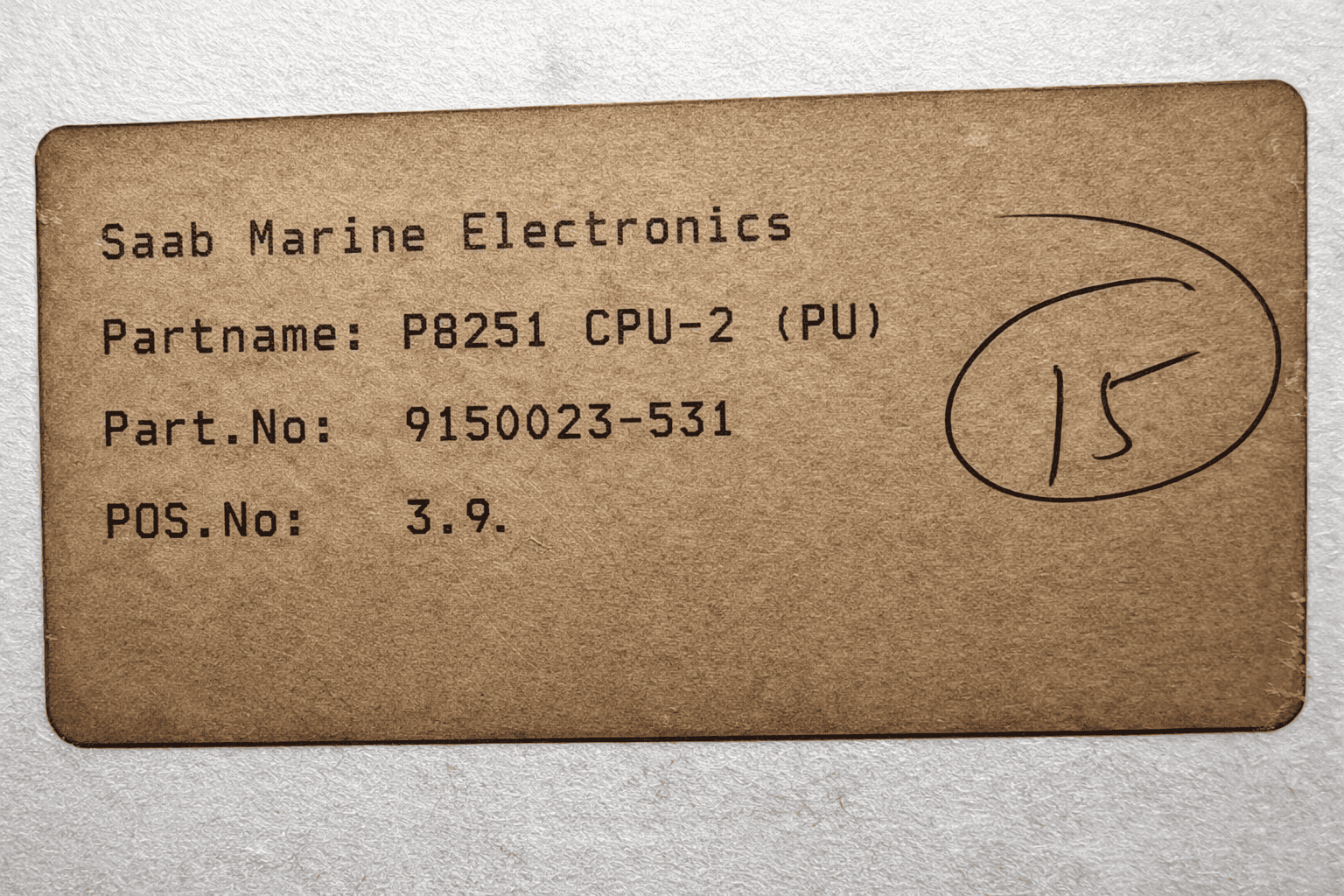 Saab Marine CPU-2 PB251 CPU Circuit Board 9150023-531 thumbnail