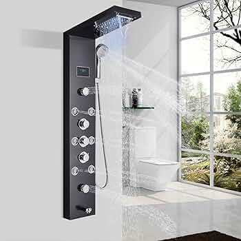 Wall mounted shower set with fixed arm and shower head for standard bathrooms