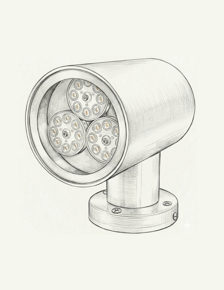 Sistema de iluminación industrial LED de alta potencia