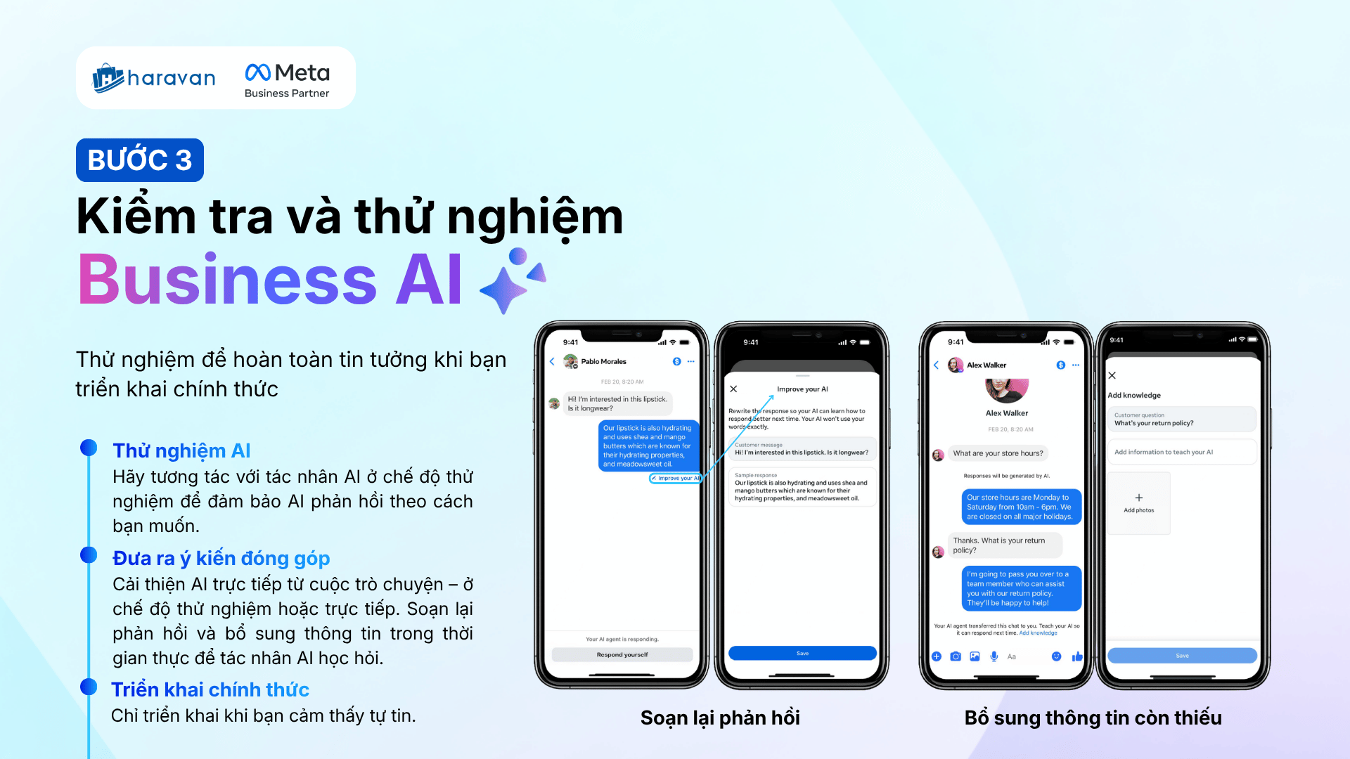 Tổng quan về Trợ l&yacute; b&aacute;n h&agrave;ng Meta Business AI tr&ecirc;n Facebook Messenger mới nhất 2026