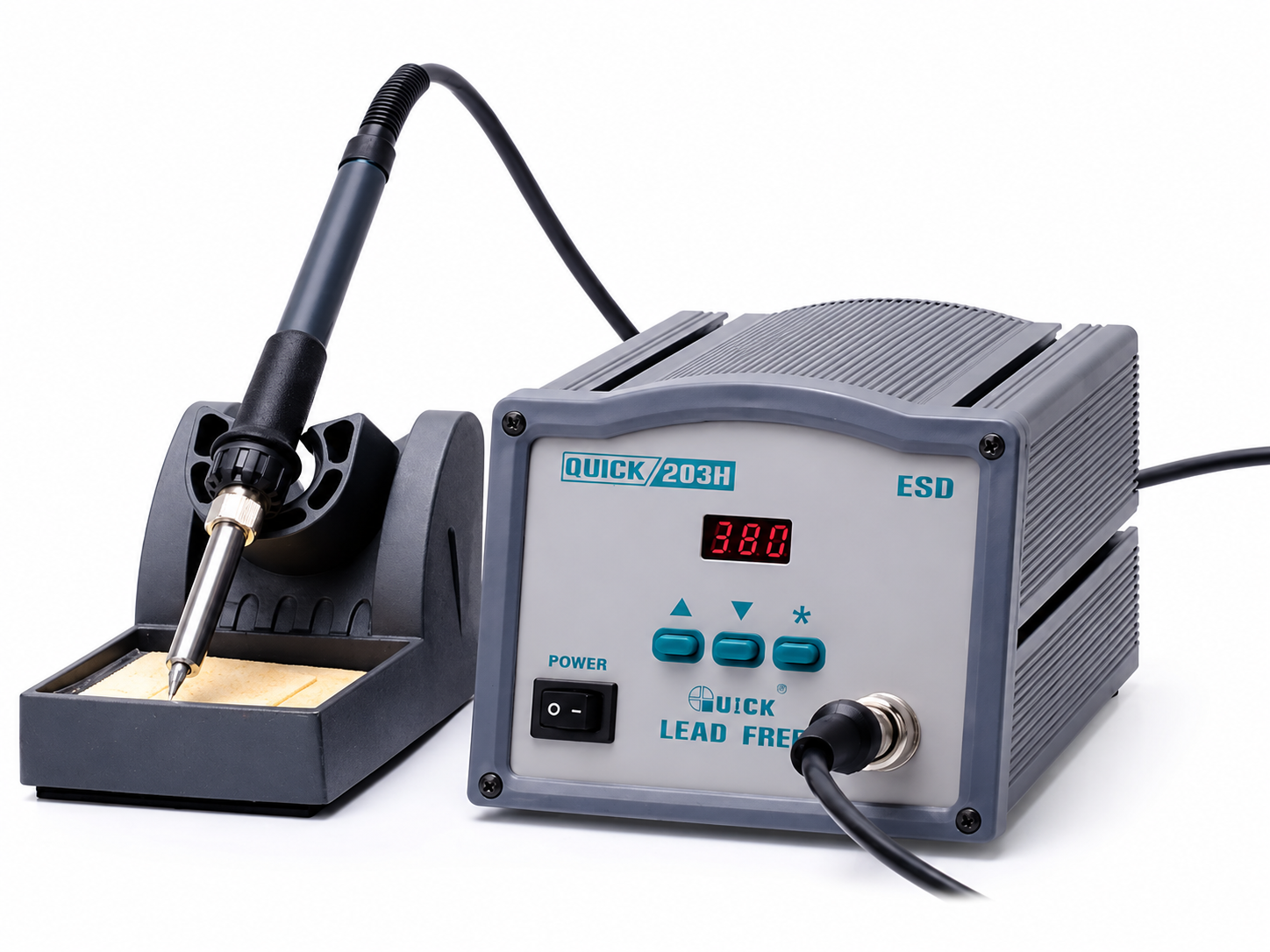 Máy hàn thiếc cao tần chỉnh nhiệt Quick 203H bền chắc, dễ sử dụng
