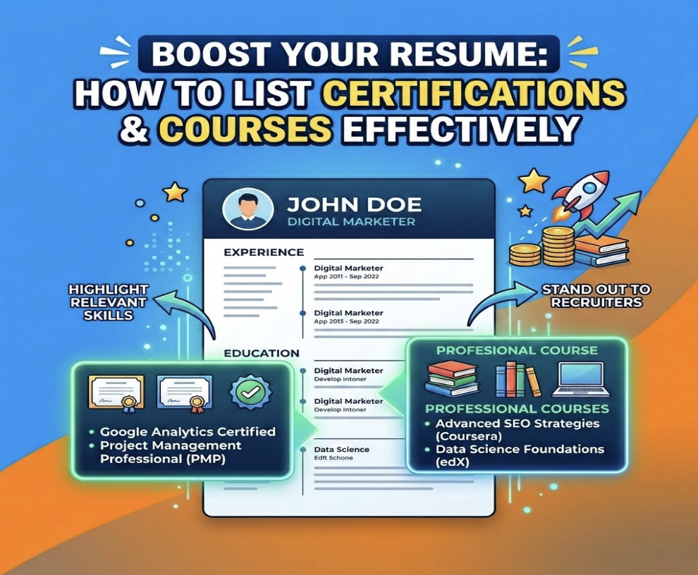 Boost Your Resume: How to List Certifications & Courses Effectively