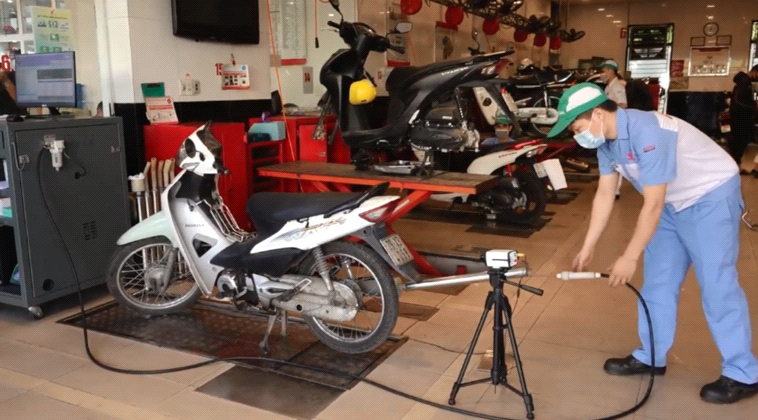Kiểm định khí thải xe máy