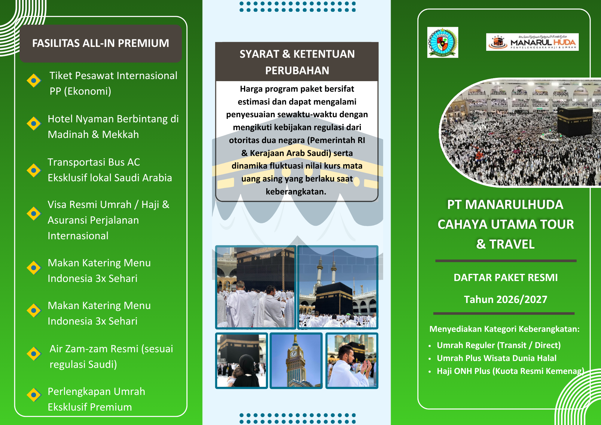 Brosur Syarat dan Fasilitas Umrah