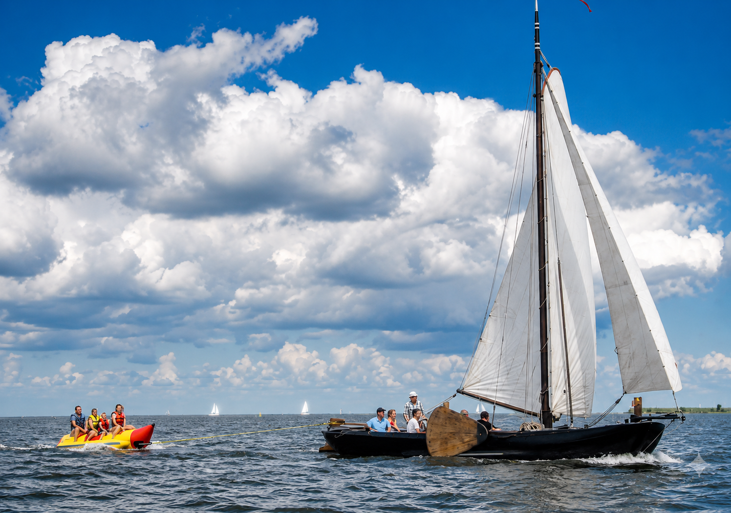 Zonnige dag op het water