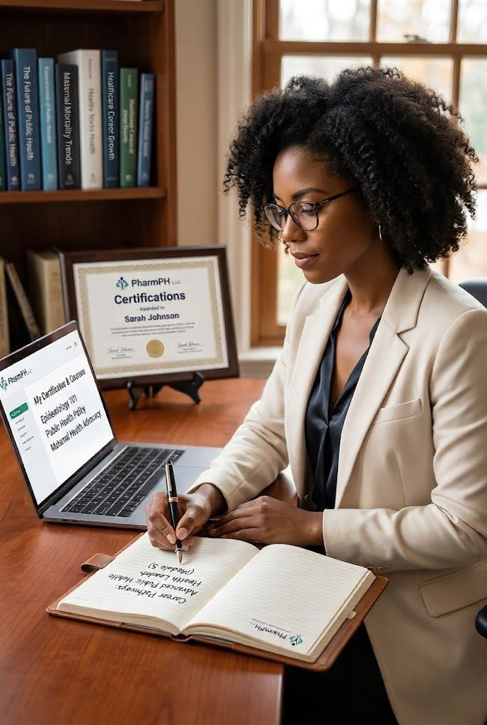 Professional woman working on laptop