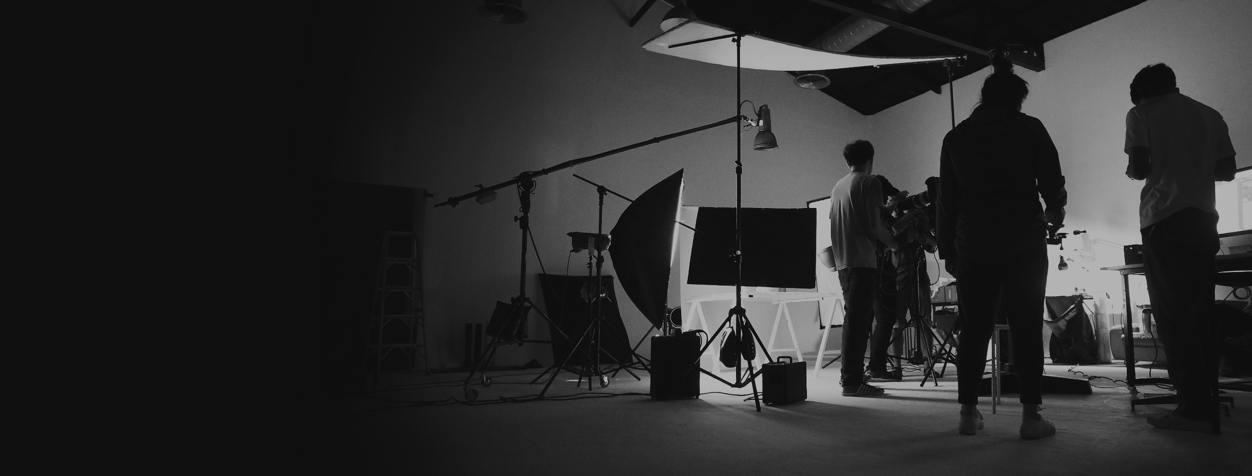 Behind the scenes on set