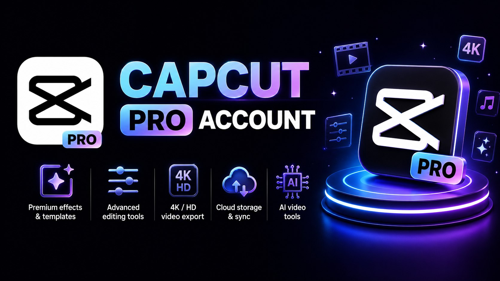 Capcut PRO 7D (bao hanh 7D)
