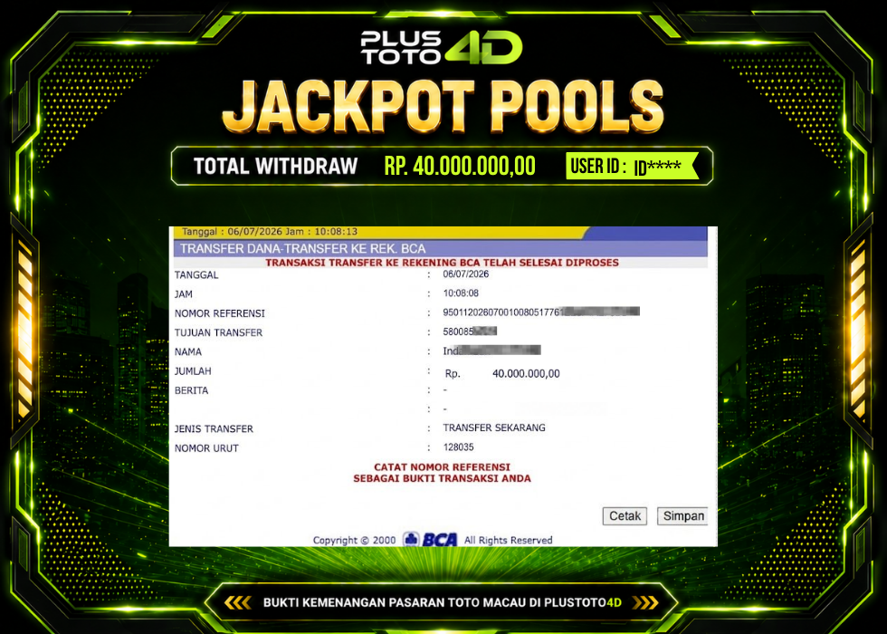 🔥 BIAR KATA RECEH, KALAU KUMPUL JADI BUKTI JUGA! WD Rp 40JUTA LANGSUNG NIKMATIN HASIL DI PLUSTOTO4D! 🚀