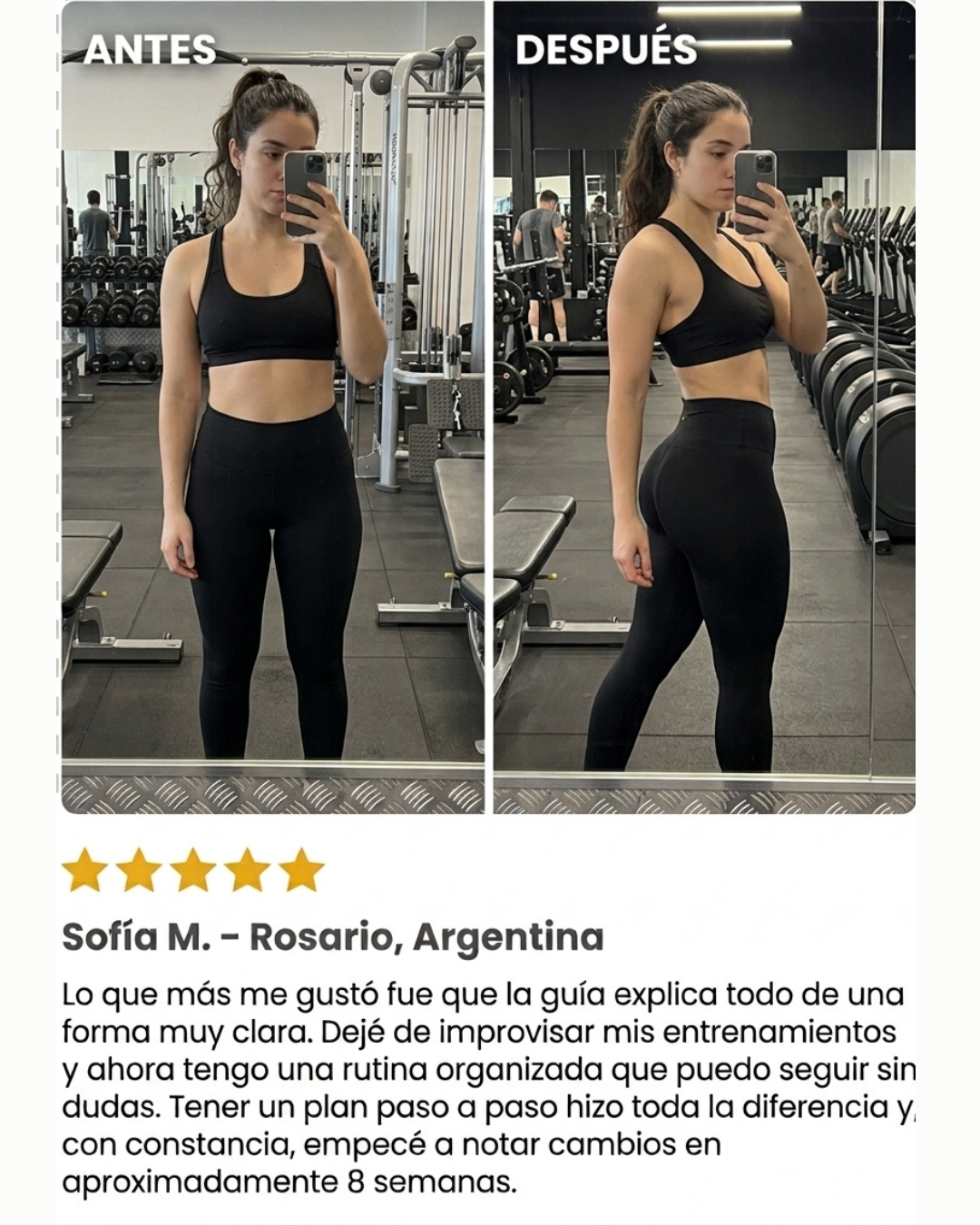 Reseña de clienta 1