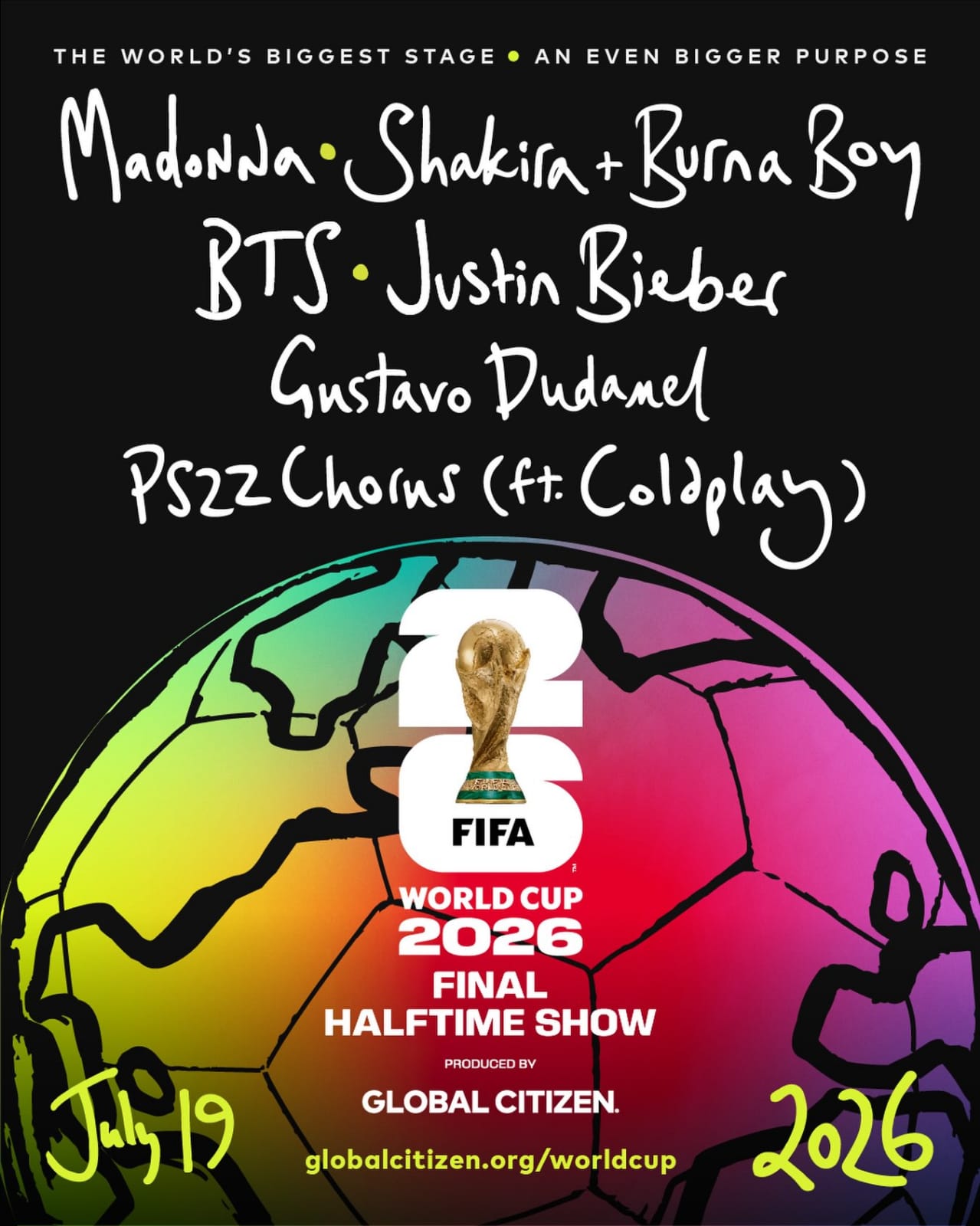 ¡BOMBAZO HISTÓRICO! Coldplay revolucionará la gran final junto a Justin Bieber, Gustavo Dudamel y un coro infantil 🌌🏆