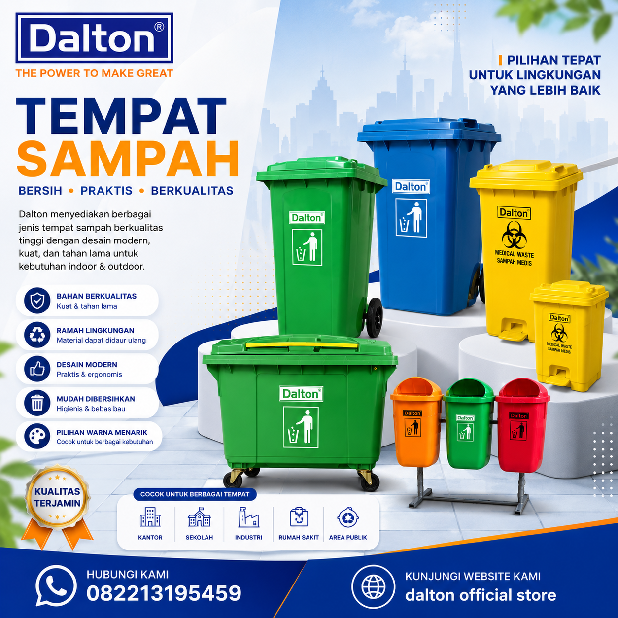 Jual Tempat Sampah Bitung