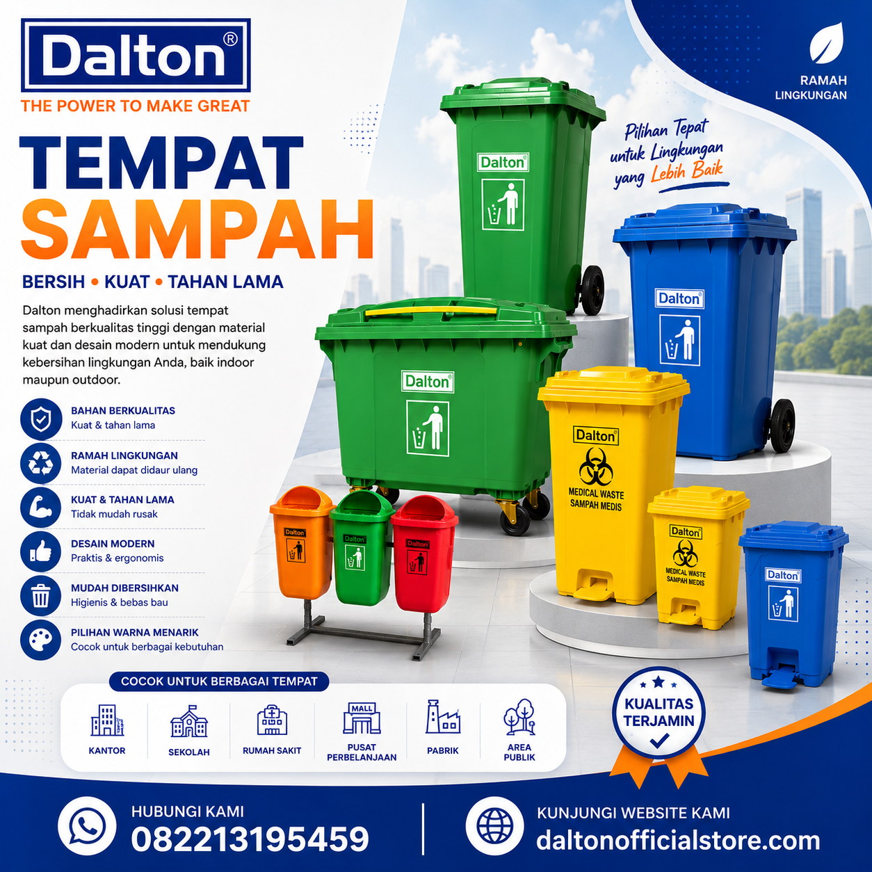 Jual Tempat Sampah Mamuju - Dalton Official Store