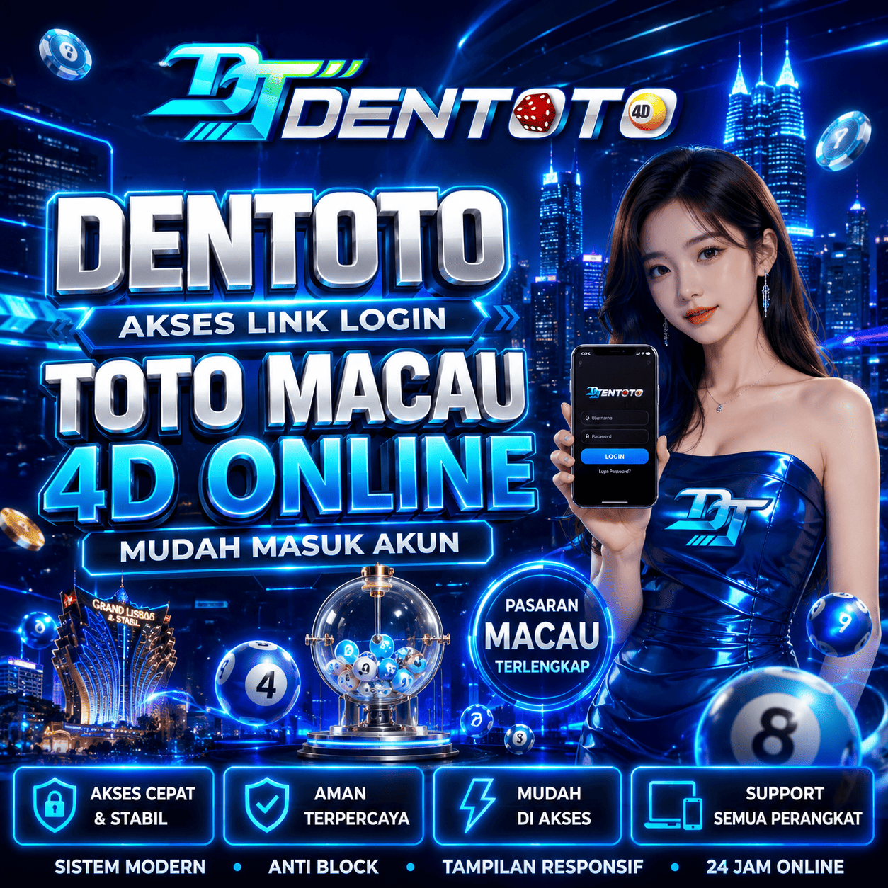 DENTOTO | Akses Link Login Toto Macau 4D Online Mudah Masuk Akun