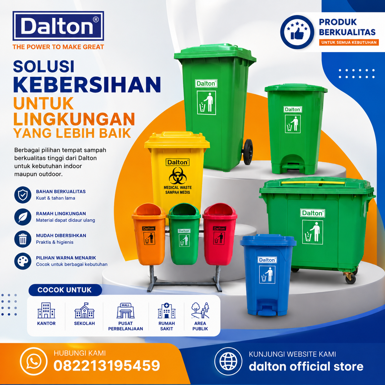 Jual Tempat Sampah Bau-Bau