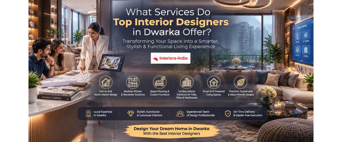 What Services Do Top Interior Designers in Dwarka Offer?