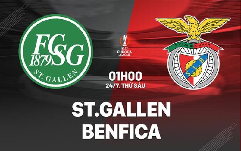 Nhận định bóng đá St. Gallen vs Benfica, 01h00 ngày 24/7: Gã khổng lồ Bồ Đào Nha thử thách Kybunpark