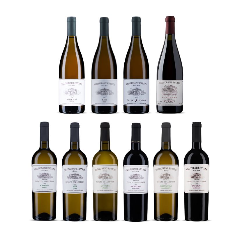 Vazisubani Estate bottles