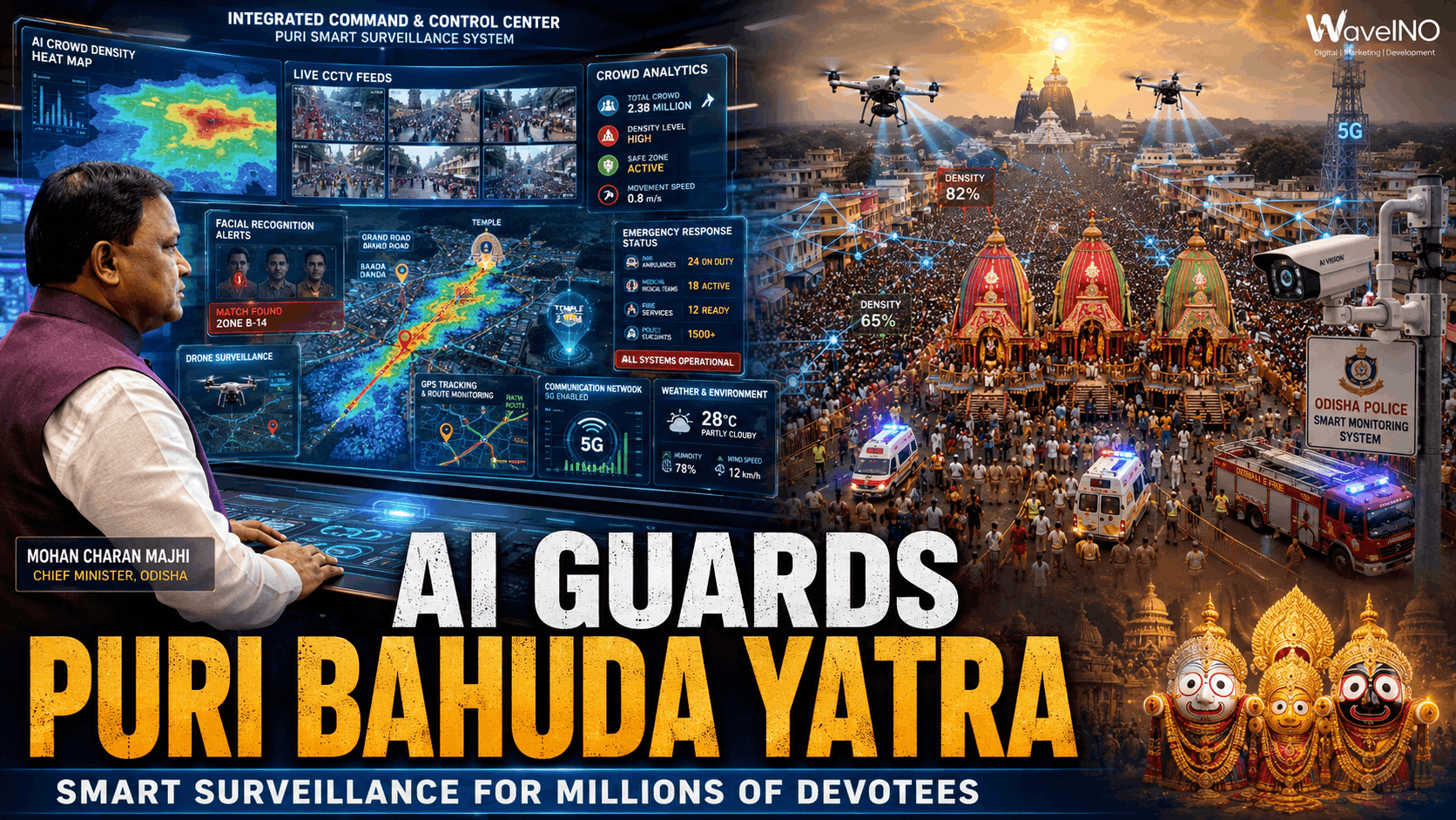 AI Takes Center Stage as Odisha Reinvents Crowd Management for Puri Bahuda Yatra