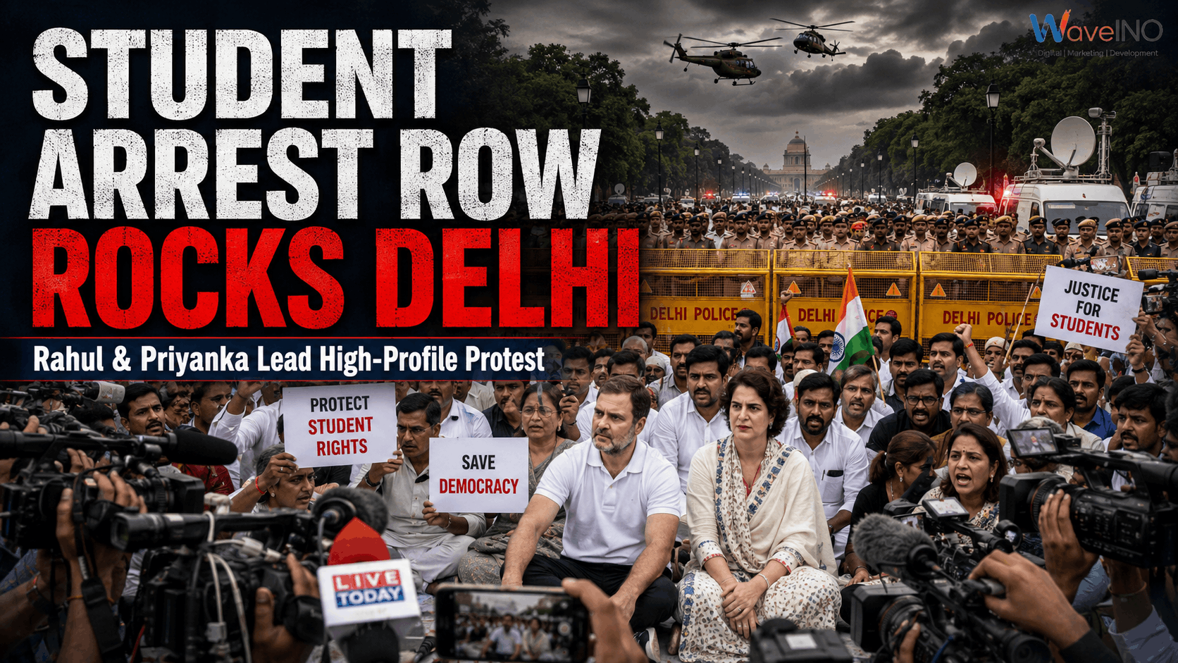 Student Arrest Row Turns Into National Political Flashpoint as Congress Escalates Protest