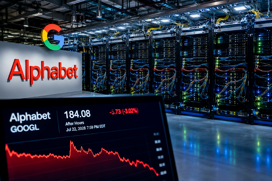 Alphabet Shares Slip After Strong Earnings as Higher AI Spending Overshadows Results