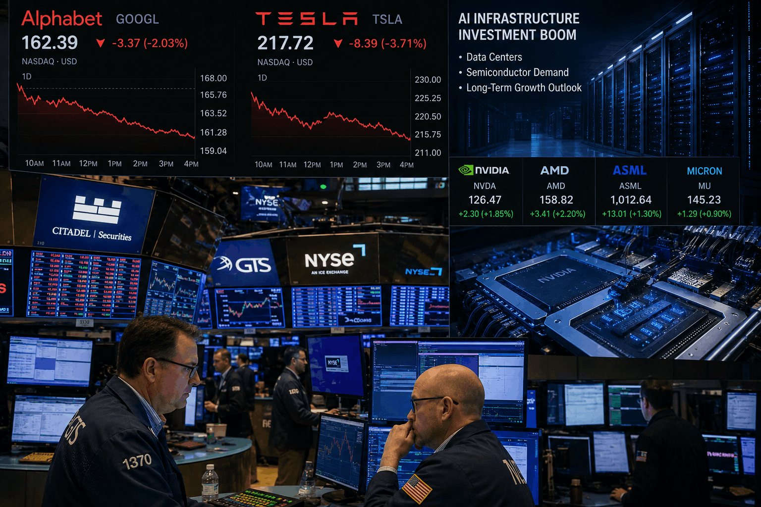 Alphabet and Tesla Earnings Shift Wall Street Focus From AI Growth to Cash Flow