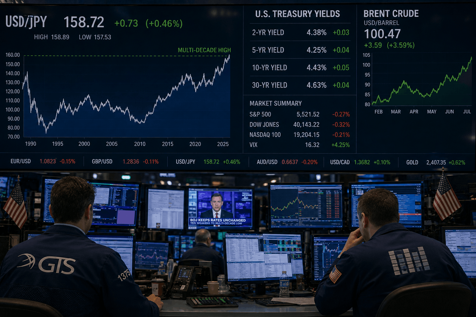 U.S. Dollar Rallies as Yen Sinks to 40-Year Low on Oil Surge and Rising Treasury Yields