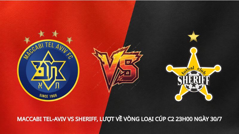 Soi kèo Maccabi Tel-Aviv vs Sheriff, lượt về vòng loại Cúp C2 23h00 ngày 30/7