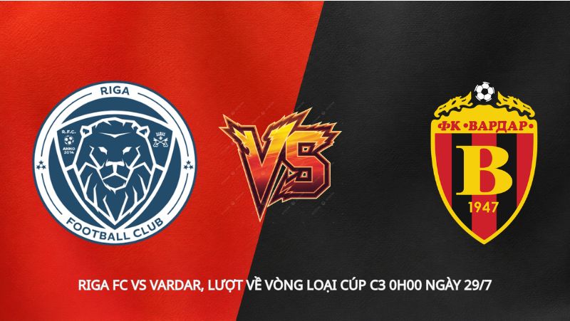 Soi kèo Riga FC vs Vardar, lượt về vòng loại Cúp C3 0h00 ngày 29/7