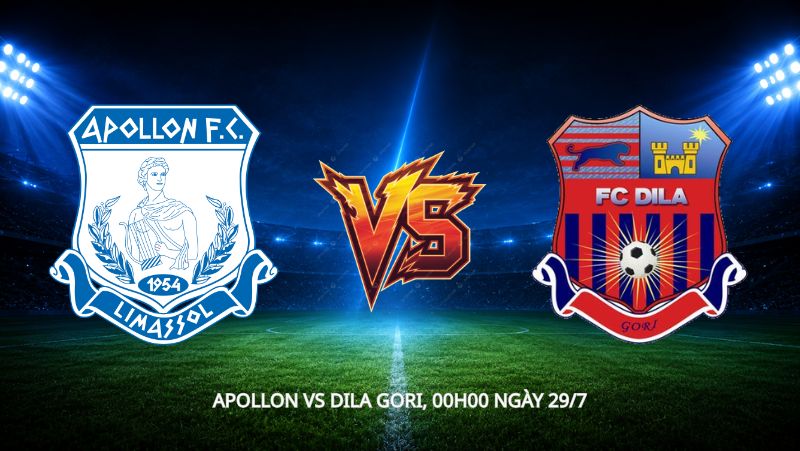 Nhận định bóng đá Apollon vs Dila Gori, 00h00 ngày 29/7, cúp C3: Apollon rộng cửa đi tiếp