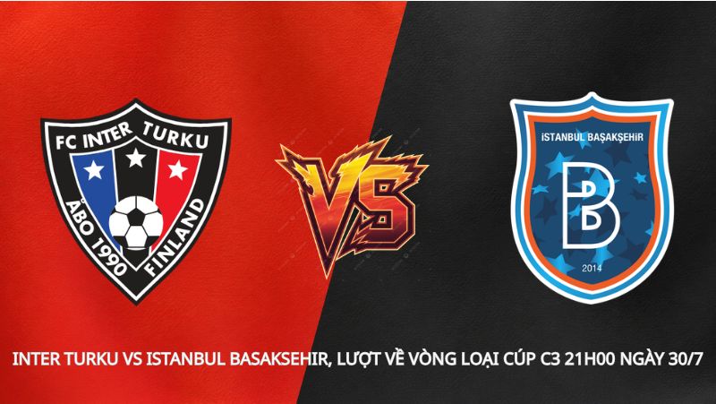 Soi kèo Inter Turku vs Istanbul Basaksehir, lượt về vòng loại Cúp C3 21h00 ngày 30/7