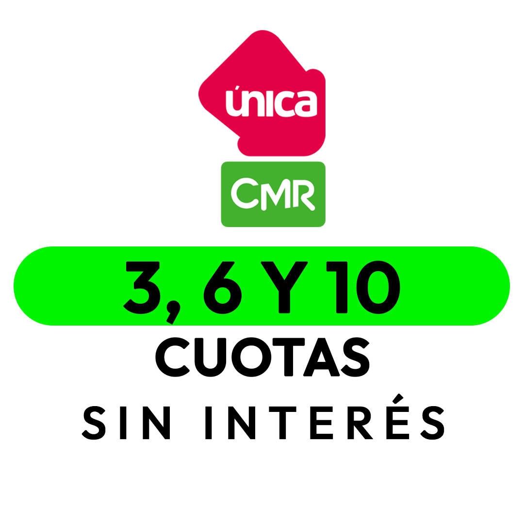 3, 6 y 10 cuotas sin interés CMR
