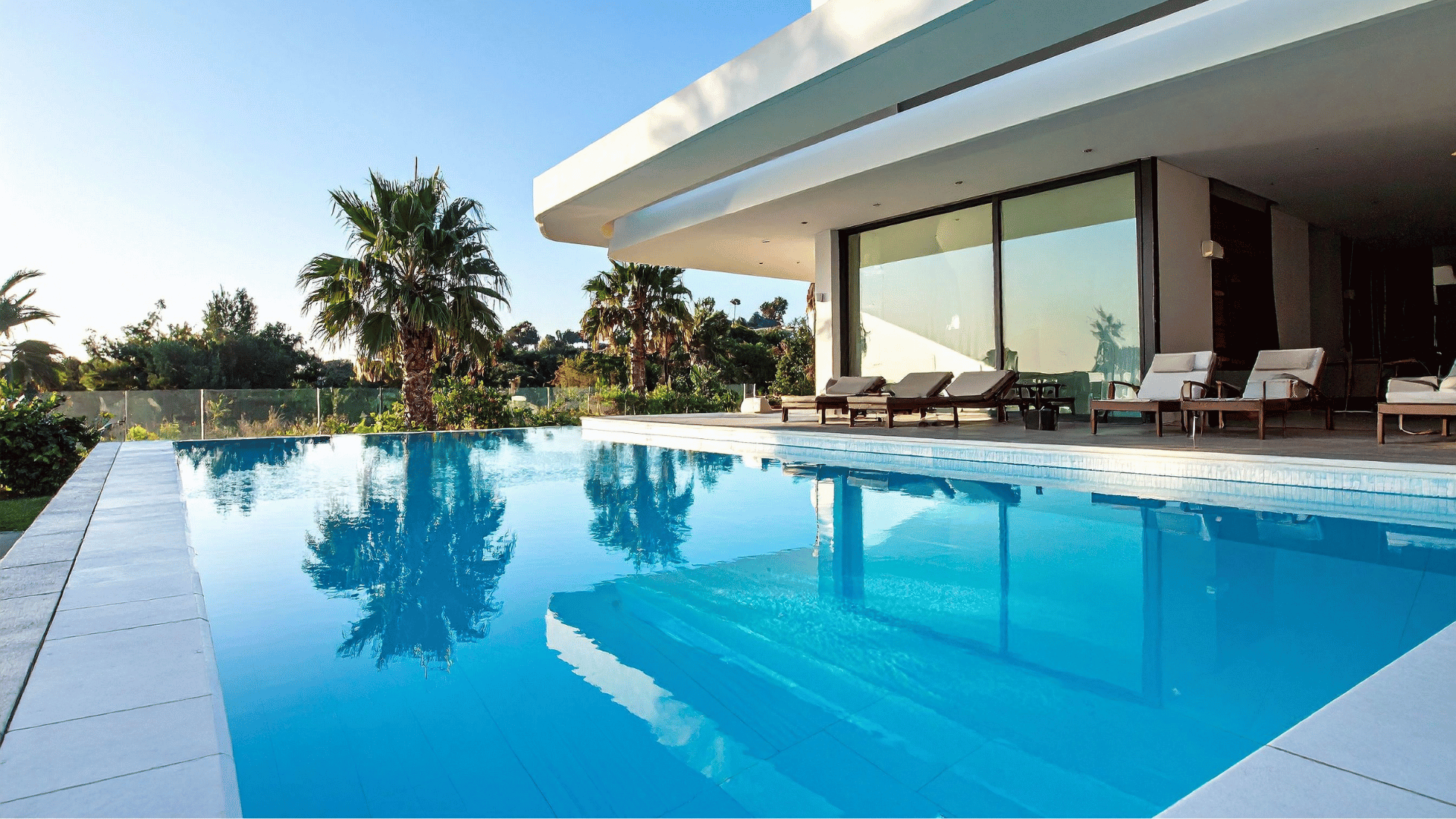 A panoramic private villa landscape