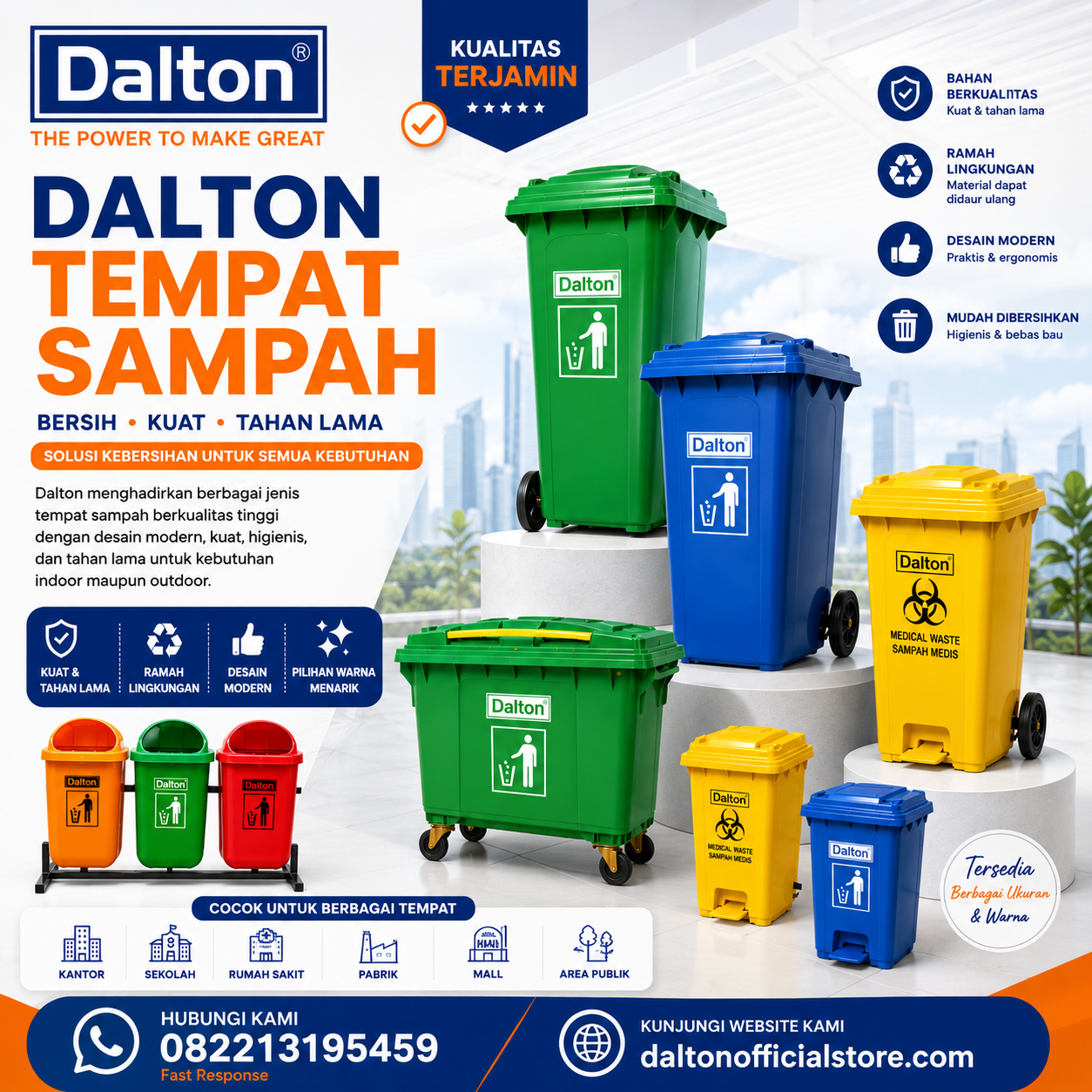 Jual Tempat Sampah Dalton Malang