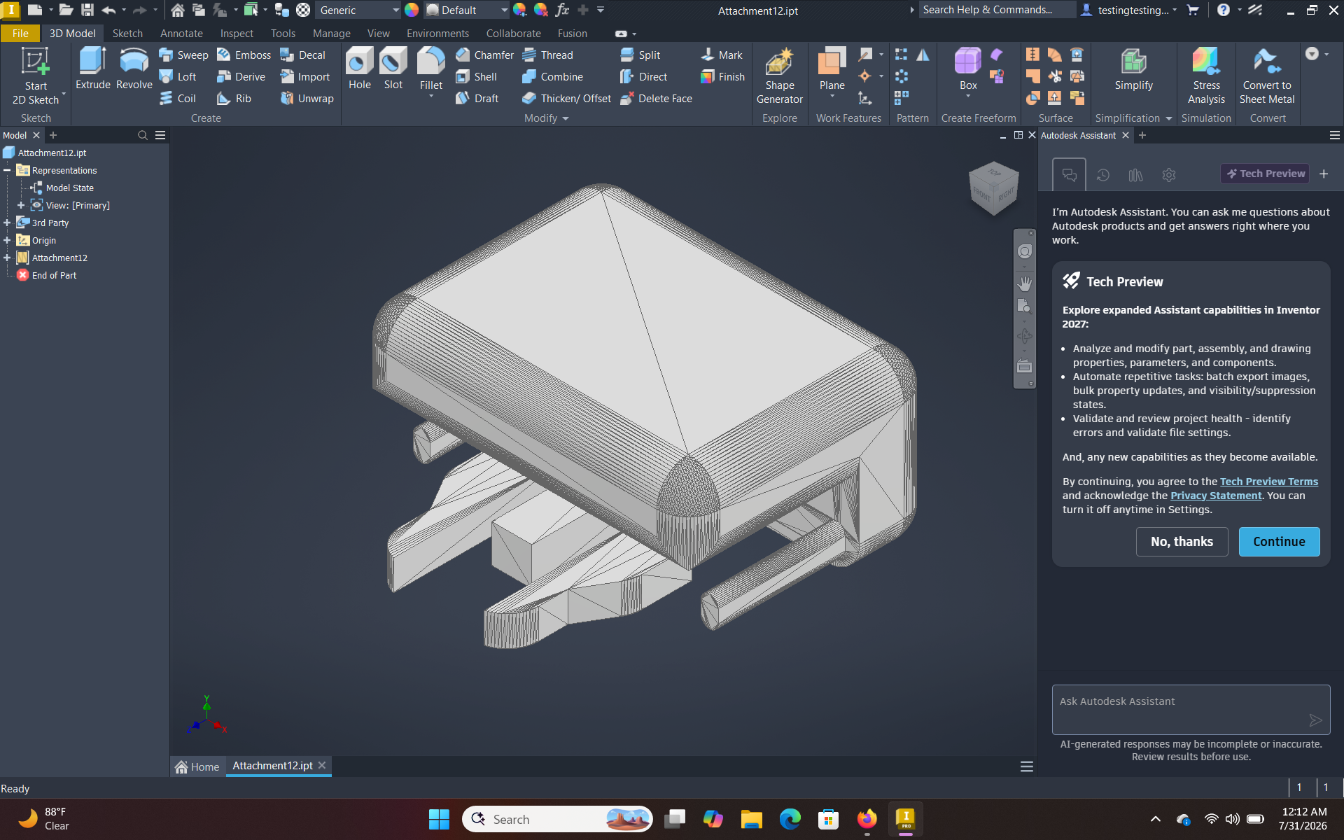 part for cane accessory