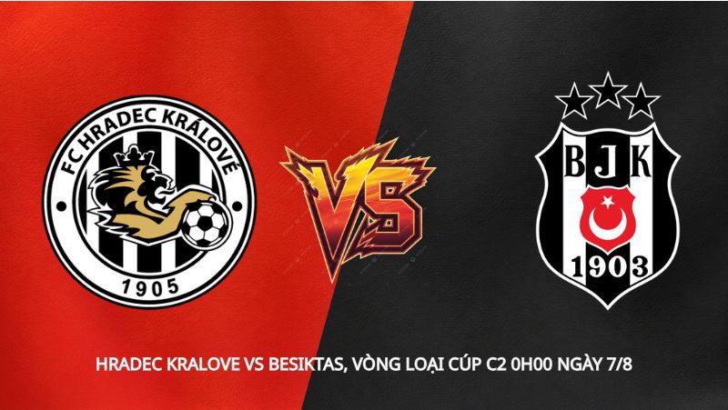 Soi kèo Hradec Kralove vs Besiktas, vòng loại Cúp C2 0h00 ngày 7/8