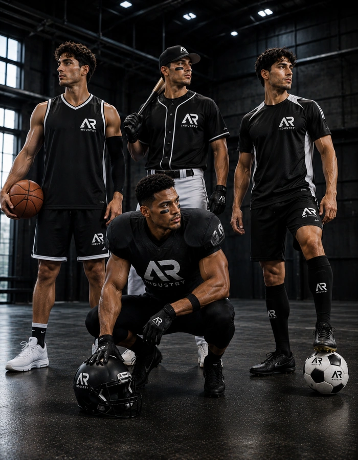 Custom sportswear and teamwear garments for sports brands and teams
