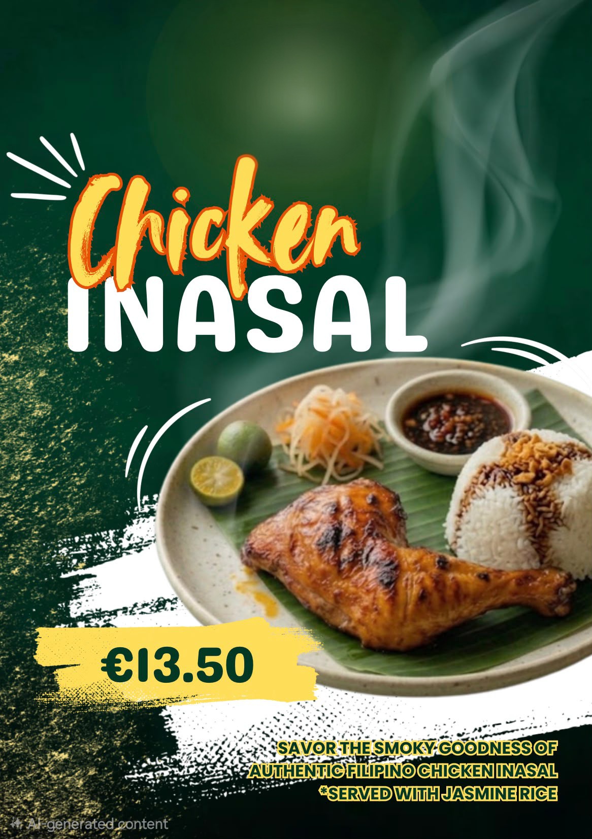 Chicken Inasal + Riisi