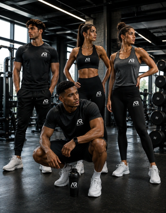 Custom fitness and activewear garments for private label brands